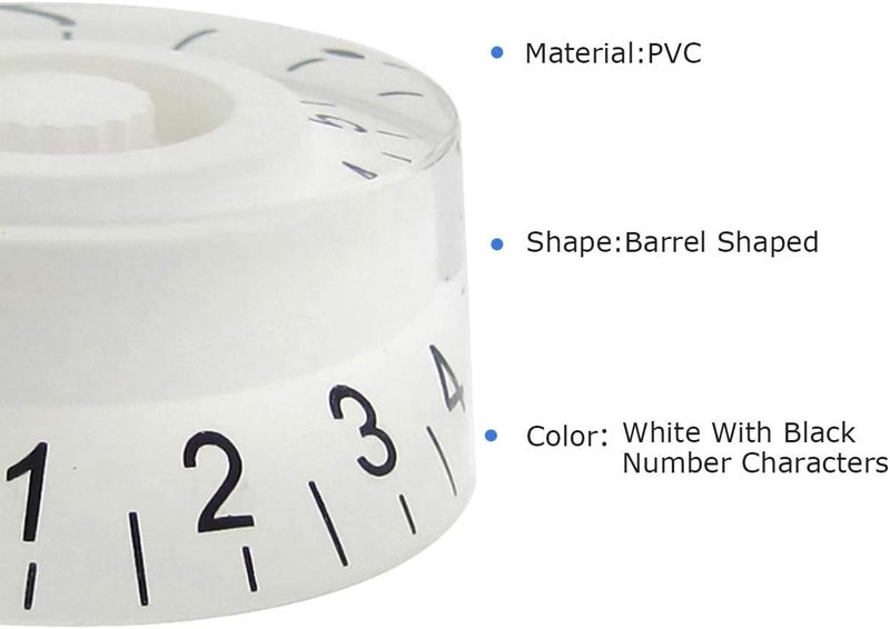 FLEOR 4pcs White Guitar Knobs Top Hat Volume Tone Speed Control Knob for Electric Guitar Parts - Image 4